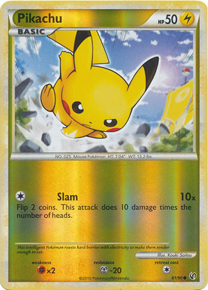 Pikachu - 61/90 - Common - Reverse Holo